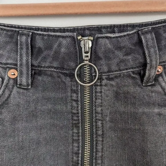 We The Free Black Denim Mini Skirt - Size 26 - NWT