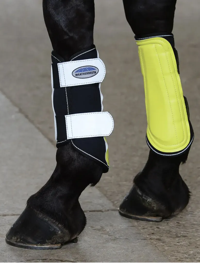 Weatherbeeta Reflective Single Lock Brushing Boots