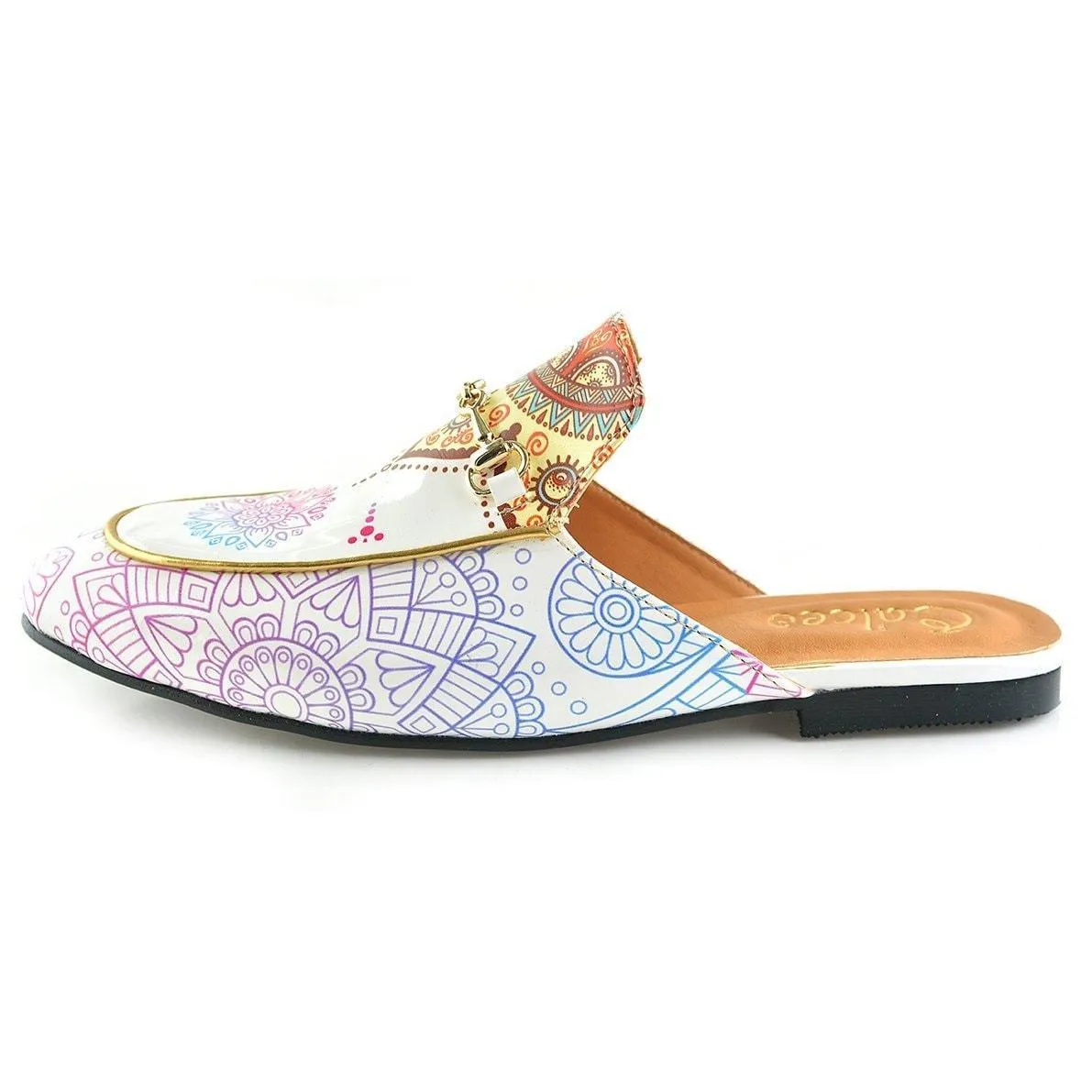 White Medallion Slip-On Loafer CAG104