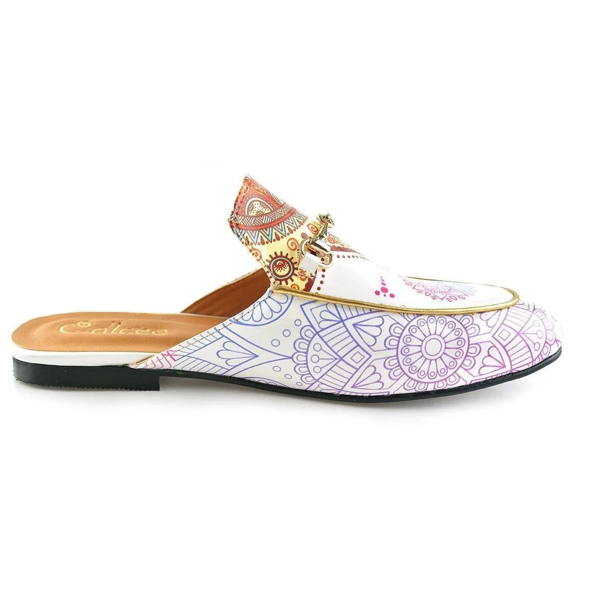 White Medallion Slip-On Loafer CAG104
