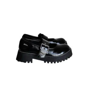 y2k goth chunky loafers
