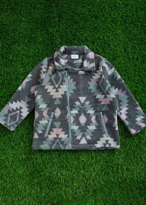Youth Sammy Aztec Jacket With Side Zipper