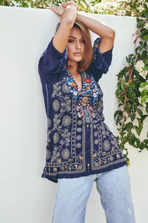 Zillia Tunic - Blue Night~ Johnny Was